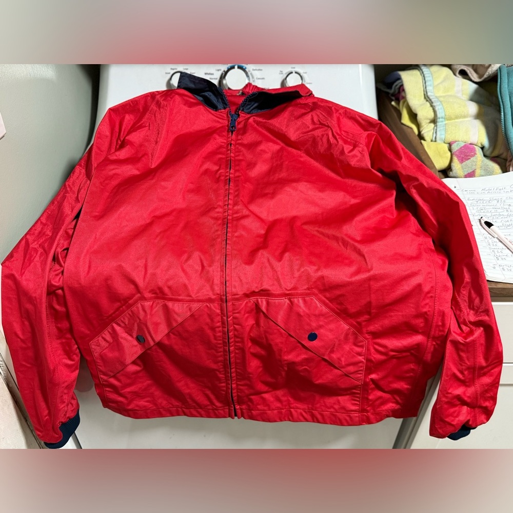 Men's red XL track suit jacket and pants pro quip England